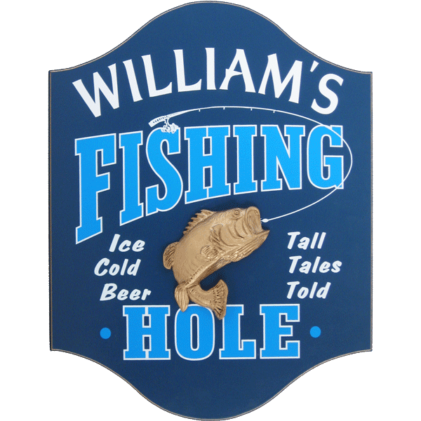 4501 Fishing Hole PersonalizedSign