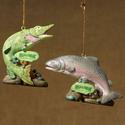 Field & Stream Trout/Pike Ornaments  FS0123
