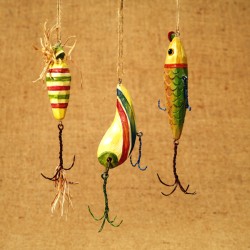 Fishing Lure Ornaments - Trio W2707
